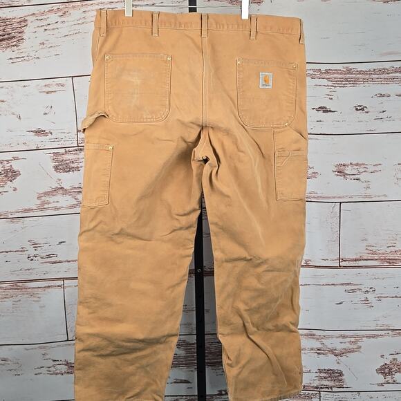 Vintage 80s 90s Carhartt Work Pants Stained Size 44 (tag) 42 x 30 (measurements) - Picture 2 of 7